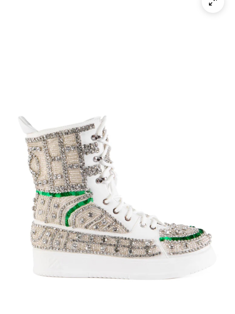 AZALEA WANG STANDOUT WHITE SNEAKER